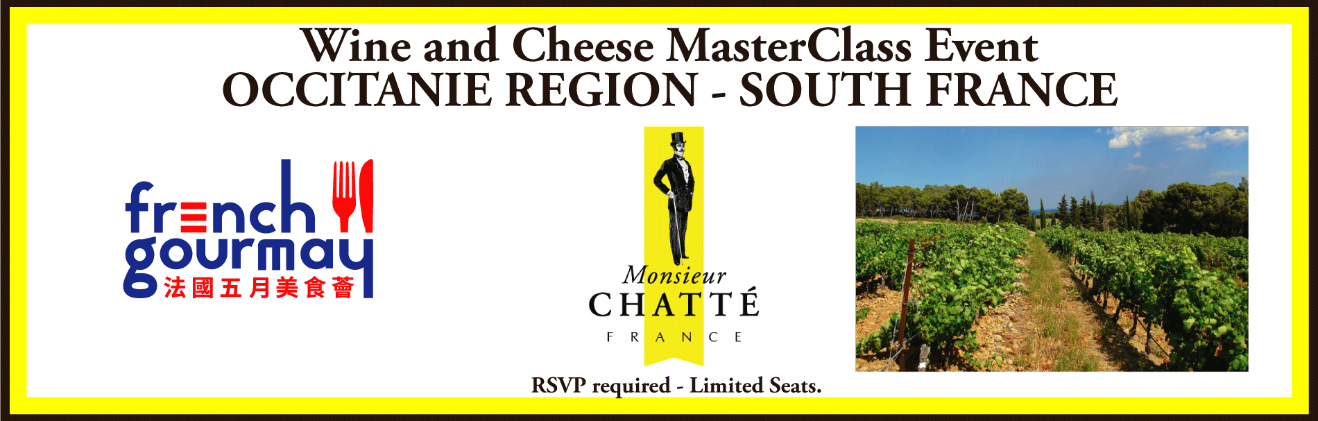 Occitanie MasterClass Wine and Cheese Pairing Event - MAY 7th