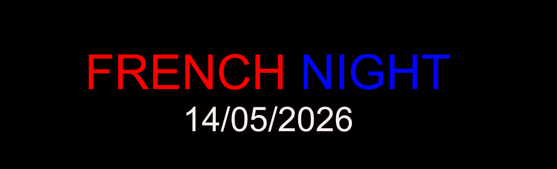 FRENCH NIGHT - 14 mai 2026