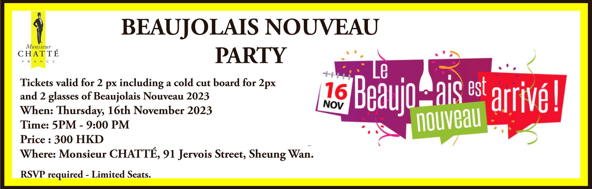 Beaujolais Nouveau 2023 Party !