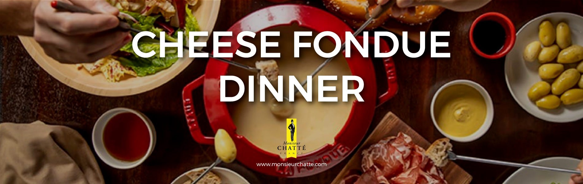 Cheese Fondue Dinner for 2 persons