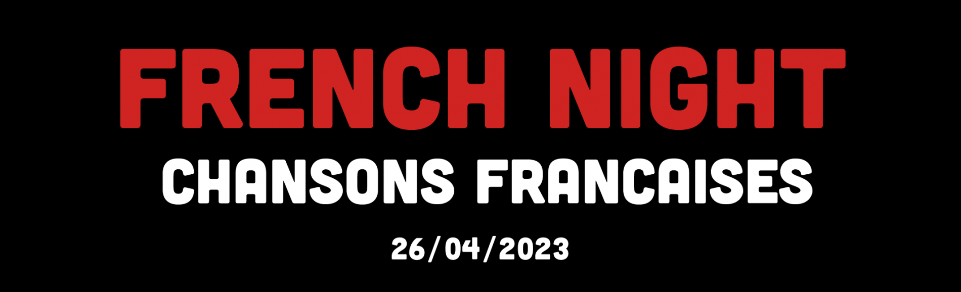 FRENCH NIGHT 26/04/2023