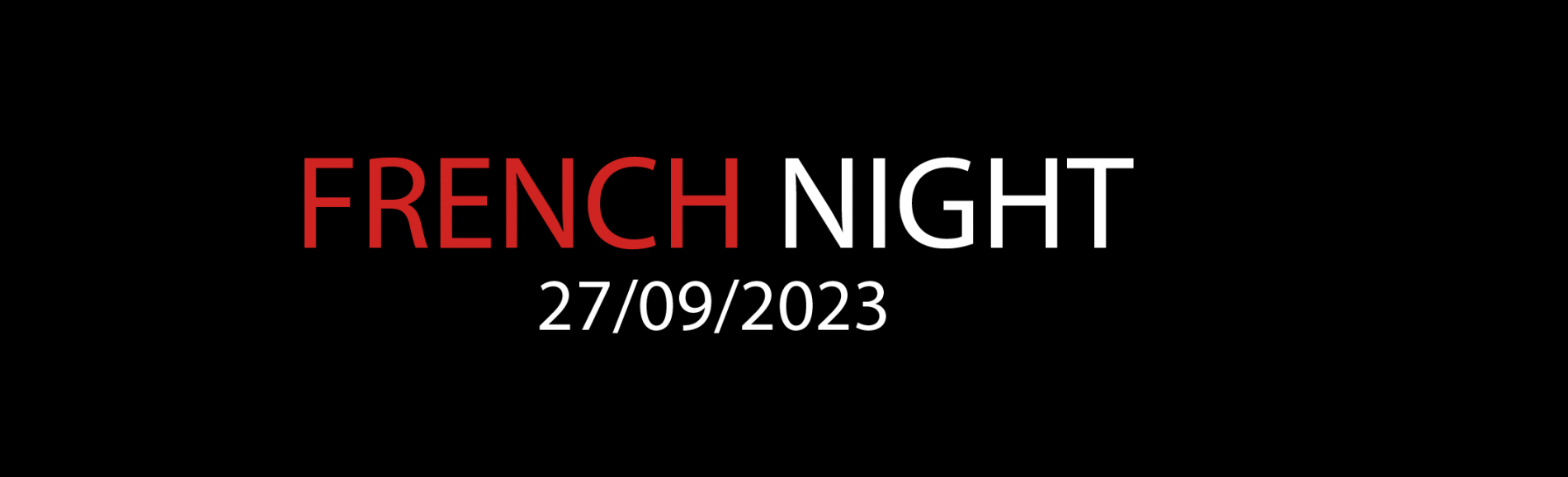 FRENCH NIGHT - 27/09/2023
