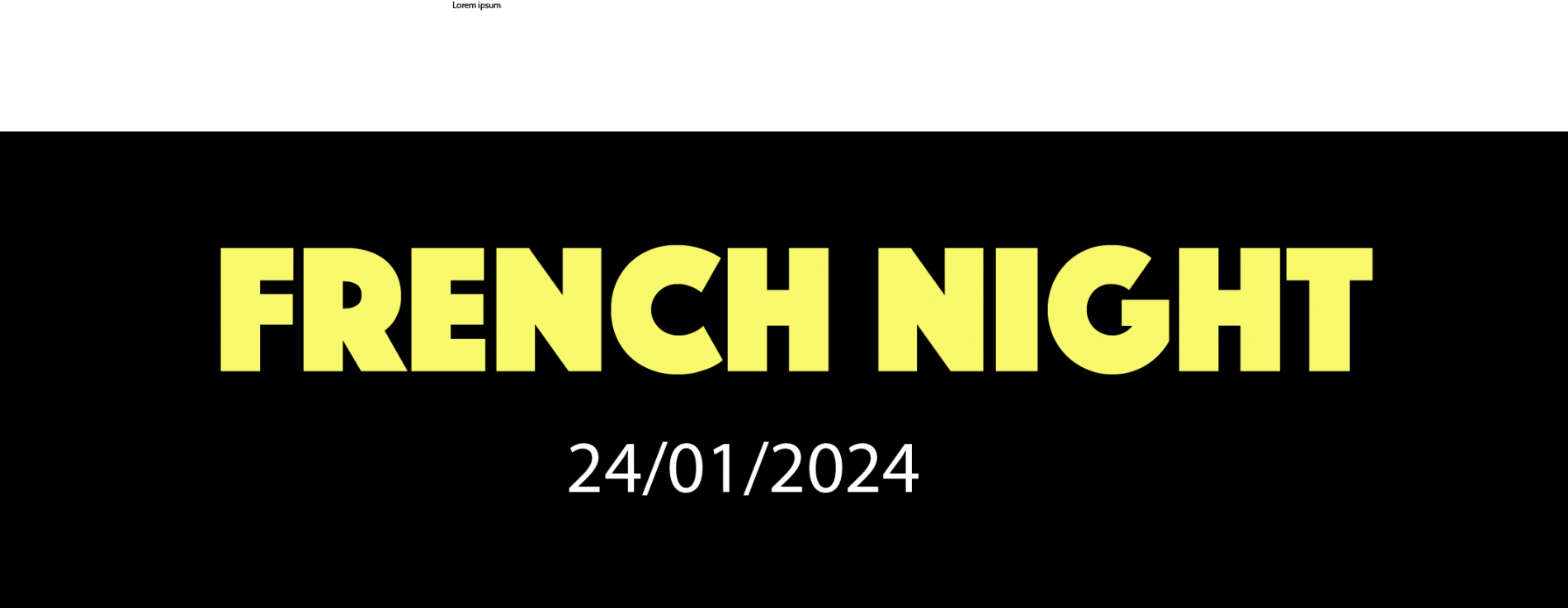 FRENCH NIGHT 24/01/2024