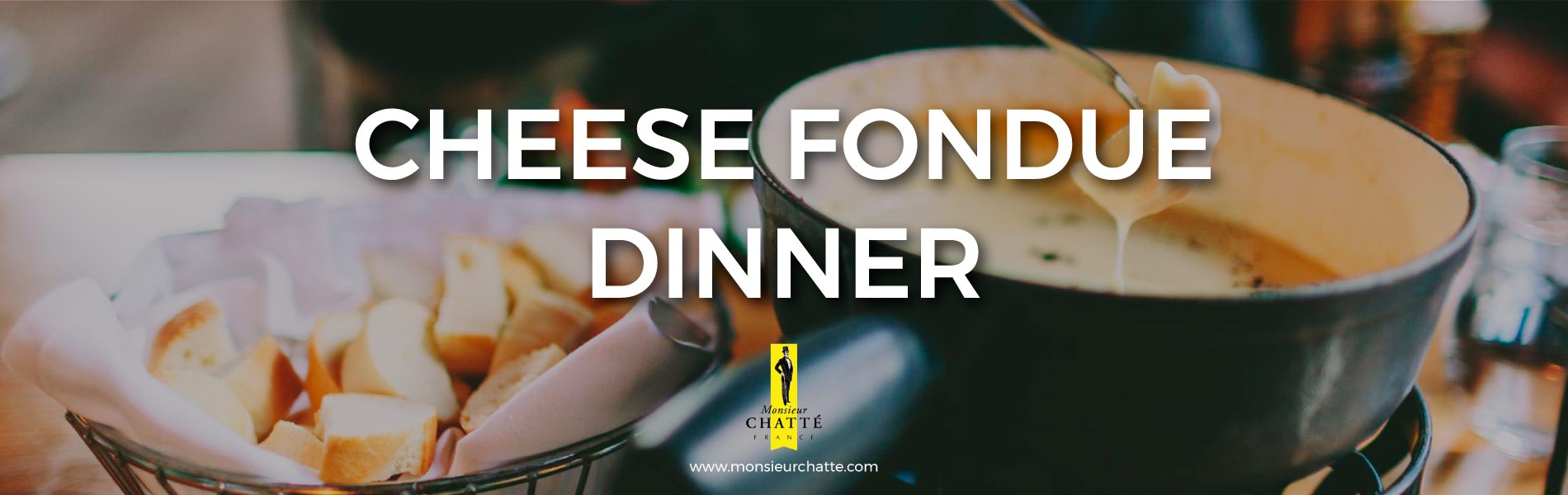 FONDUE CHEESE DINNER for 2 persons