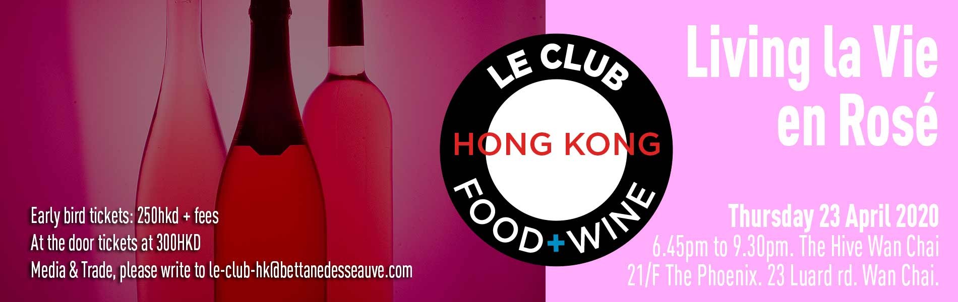 Le Club Food & Wine - Living la vie en Rosé